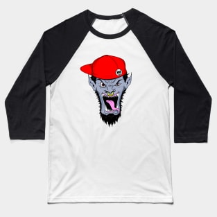 funky Demon Head Baseball T-Shirt